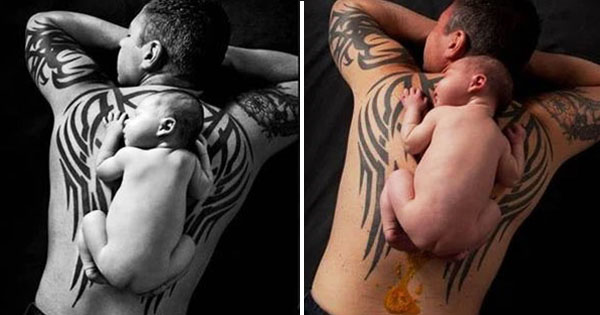 Newborn Totally Sabotaged His Dad During A Photo Shoot
